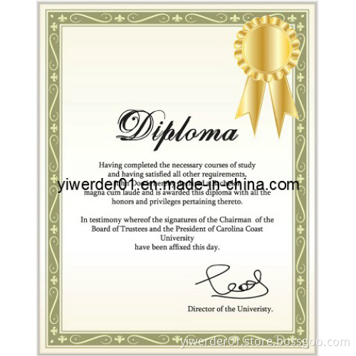Anti-Counterfeiting Securities Paper Document Printing (H-082)